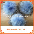 real Fur, Light Blue Fur Pompon